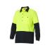 Mens Koolgear Hi-Visibility Two Tone Long Sleeve Ventilated Polo