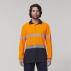 Mens Long Sleeve Hi Vis Taped Polo