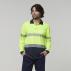 Mens Long Sleeve Hi Vis Taped Polo