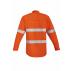 Mens Orange Flame HRC 2 Hoop Taped Open Front Spliced Shirt