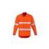 Mens Orange Flame HRC 2 Hoop Taped Open Front Spliced Shirt