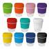 8oz/235ml Glass Karma Kup With Plastic Flip Lid