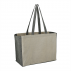 Bullet Recycled Cotton Contrast Side Shopper Tote
